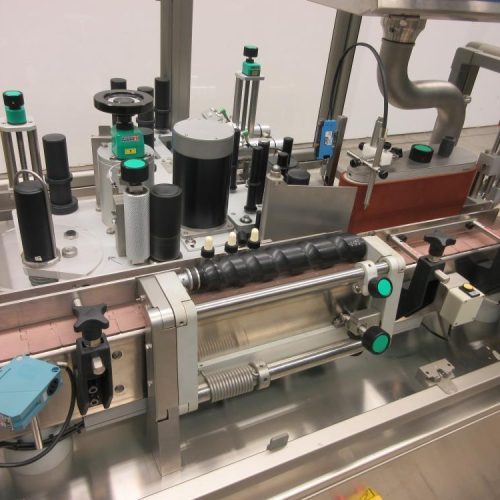 Neri Model SL400 Wraparound 400 cpm Pressure Sensitive Labeler