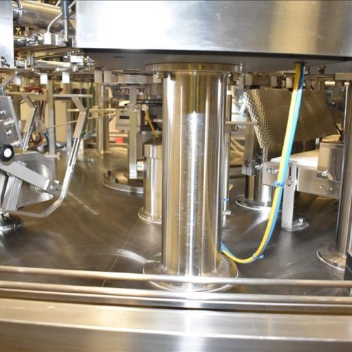 Toyo Jidoki Model TT9CW 90 PPM Rotary Preformed 30 – 80 PPM Pouch Filler/Sealer