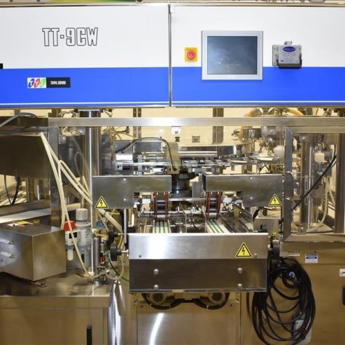 Toyo Jidoki Model TT9CW 90 PPM Rotary Preformed 30 – 80 PPM Pouch Filler/Sealer