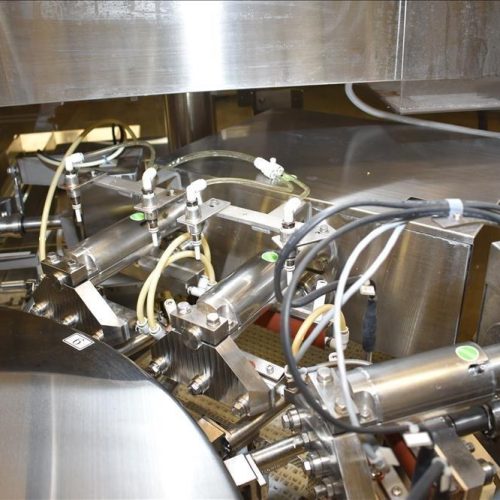 Toyo Jidoki Model TT9CW 90 PPM Rotary Preformed 30 – 80 PPM Pouch Filler/Sealer