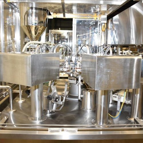 Toyo Jidoki Model TT9CW 90 PPM Rotary Preformed 30 – 80 PPM Pouch Filler/Sealer