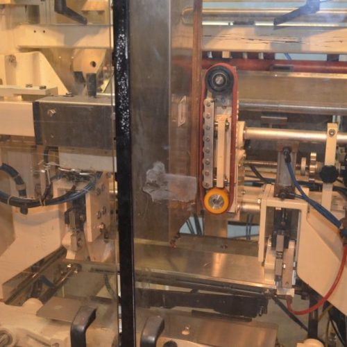 Hayssen 1216HR 60 ppm VFFS with Speedee Volumetric Filler and Registration and Coder