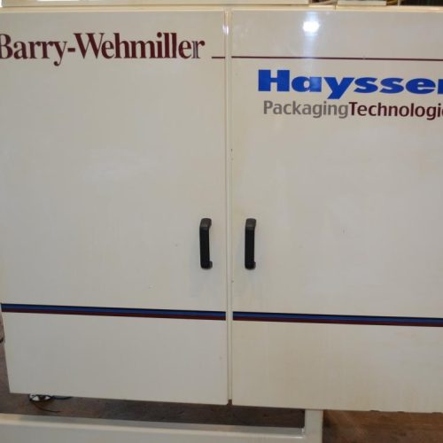 Hayssen 1216HR 60 ppm VFFS with Speedee Volumetric Filler and Registration and Coder