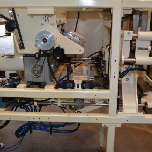 Hayssen 1216HR 60 ppm VFFS with Speedee Volumetric Filler and Registration and Coder
