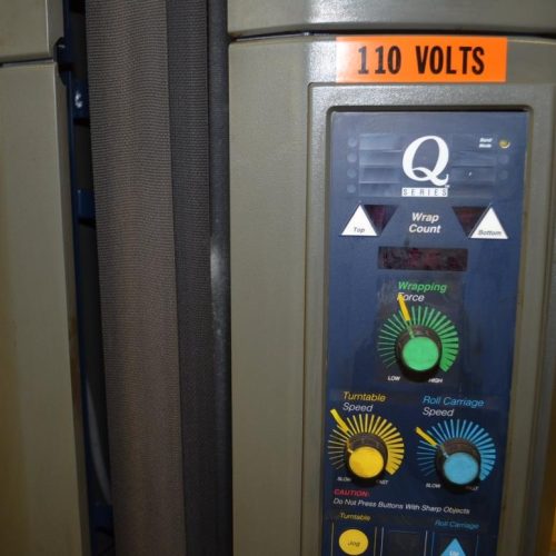 Lantech Model Q300 Semi Auto 7ft Mast Pallet Stretch Wrapper