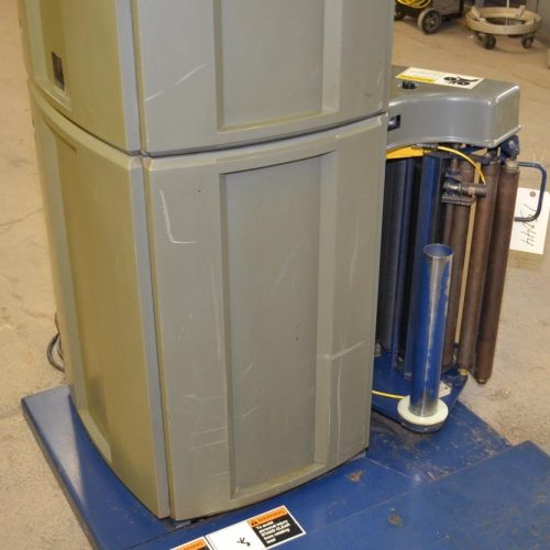 Lantech Model Q300 Semi Auto 7ft Mast Pallet Stretch Wrapper