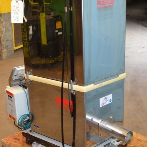 Brabender 3in Dia, 1,300 lb PH Single Screw Digital Control S/S Loss in Weight Feeder