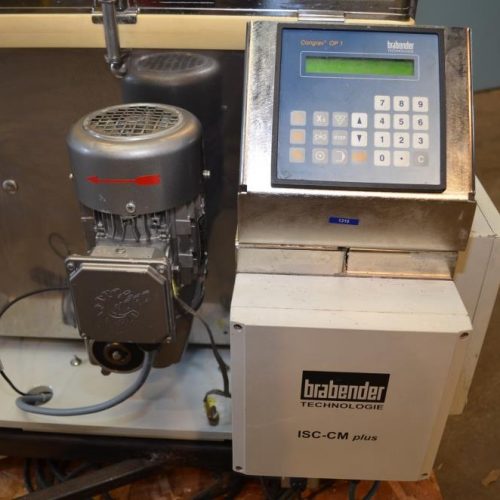 Brabender 3in Dia, 1,300 lb PH Single Screw Digital Control S/S Loss in Weight Feeder