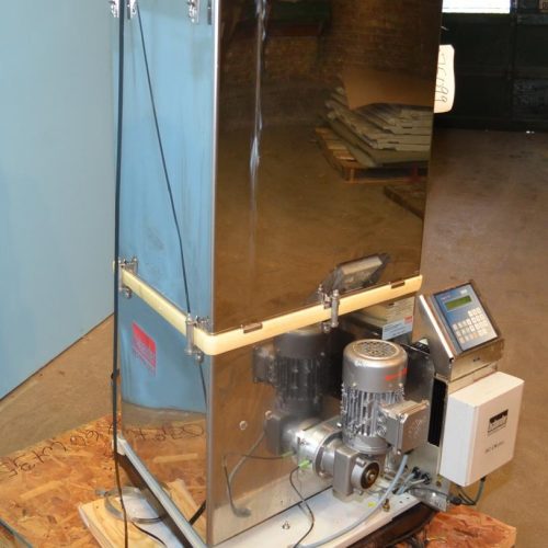 Brabender 3in Dia, 1,300 lb PH Single Screw Digital Control S/S Loss in Weight Feeder