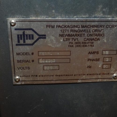 PFM Model Pearl Horizontal 120ppm Wrapper with Registration and No Product, No Fill