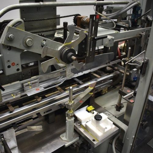 Jones Model CMV5 Semi Auto 100 CPM Continuous Motion Vertical Tuck Cartoner