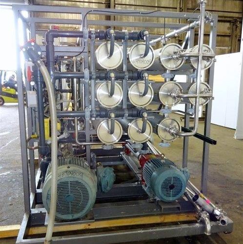 Osmonics 40 GPM S/S Tubes Skidded Reverse Osmosis System