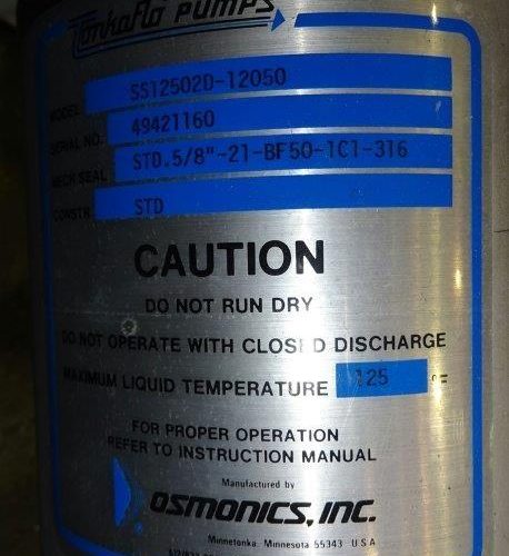 Osmonics 40 GPM S/S Tubes Skidded Reverse Osmosis System