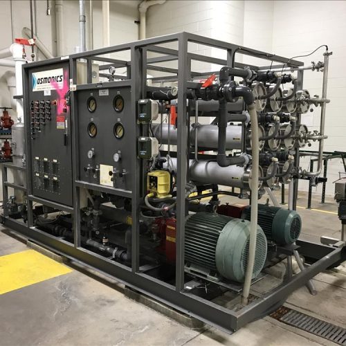 Osmonics 40 GPM S/S Tubes Skidded Reverse Osmosis System