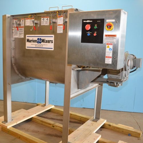 30 Cu Ft Marion Model BPY3648 S/S Ribbon Mixer