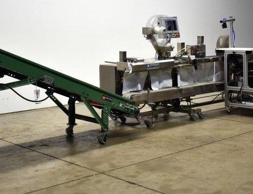 APS Model FAS Sprint Revolution S/S Horizontal Bagger with Zebra Print Apply Labeler