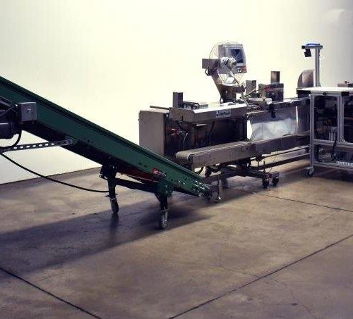 APS Model FAS Sprint Revolution S/S Horizontal Bagger with Zebra Print Apply Labeler