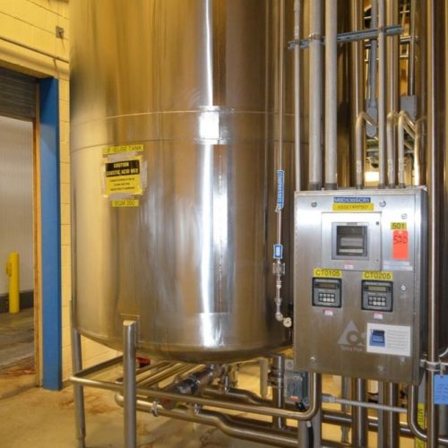 Tetra Aseptic 5-Tank CIP System Including Tanks, Pumps, And Valves