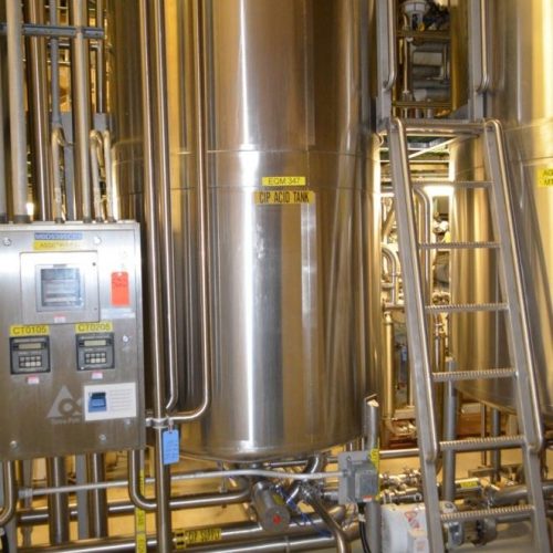 Tetra Aseptic 5-Tank CIP System Including Tanks, Pumps, And Valves