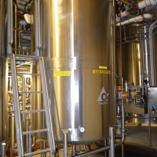 Tetra Aseptic 5-Tank CIP System Including Tanks, Pumps, And Valves