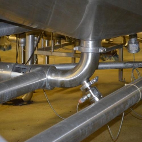 6,000 Gallon Crepaco S/S Vertical Single Wall Sweep Agitated Tank