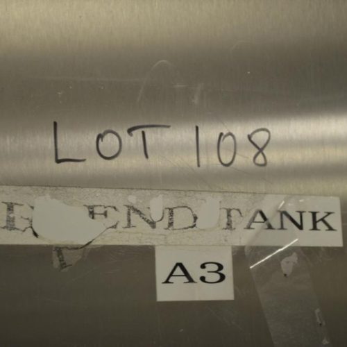 6,000 Gallon Crepaco S/S Vertical Single Wall Sweep Agitated Tank