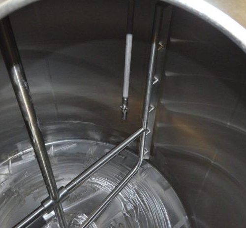 6,000 Gallon Crepaco S/S Vertical Single Wall Sweep Agitated Tank
