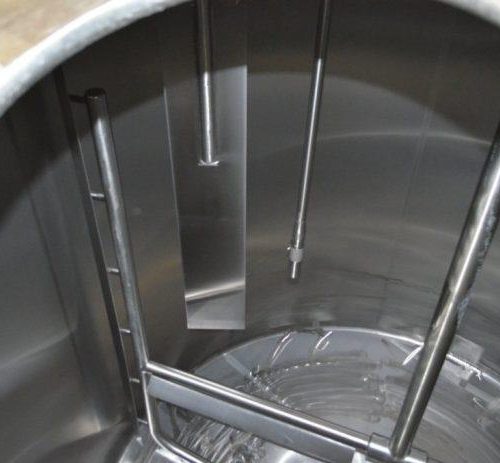 6,000 Gallon Crepaco S/S Vertical Single Wall Sweep Agitated Tank