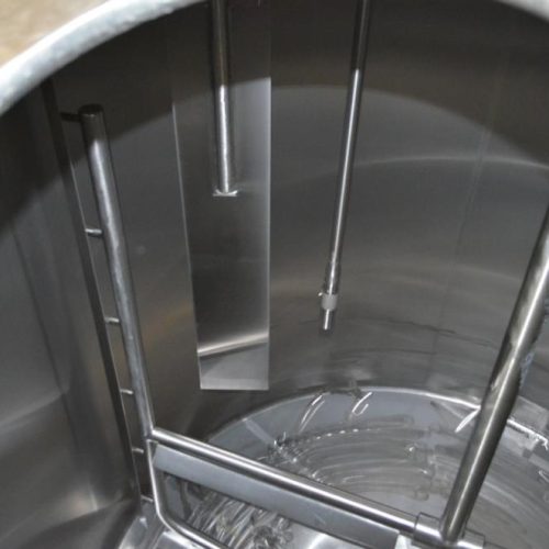 6,000 Gallon Crepaco S/S Vertical Single Wall Sweep Agitated Tank
