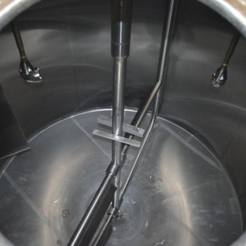 6,000 Gallon Crepaco S/S Vertical Single Wall Sweep Agitated Tank