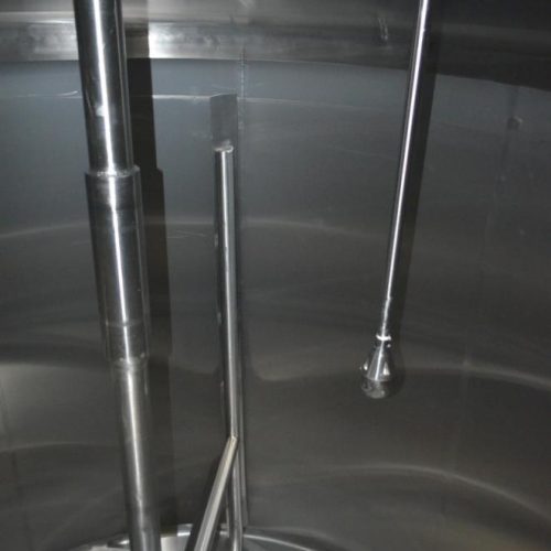 6,000 Gallon Crepaco S/S Vertical Single Wall Sweep Agitated Tank