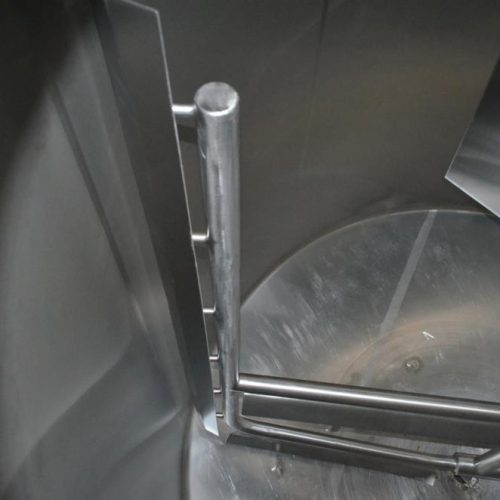 6,000 Gallon Crepaco S/S Vertical Single Wall Sweep Agitated Tank