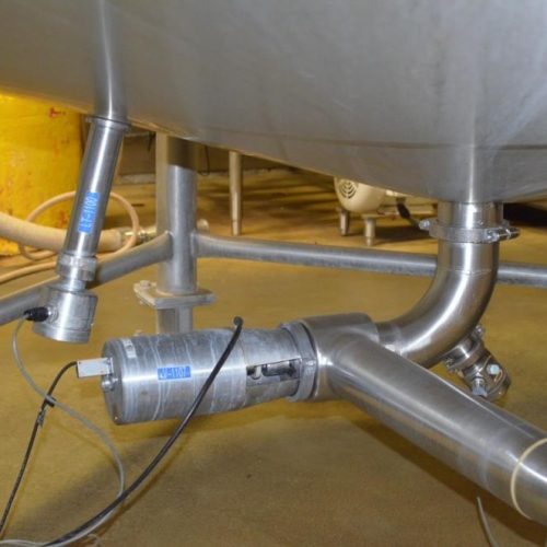 6,000 Gallon Crepaco S/S Vertical Single Wall Sweep Agitated Tank