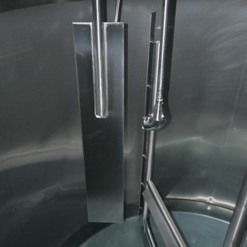 6,000 Gallon Crepaco S/S Vertical Single Wall Sweep Agitated Tank