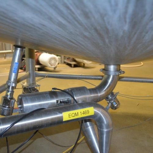 6,000 Gallon Crepaco S/S Vertical Single Wall Sweep Agitated Tank