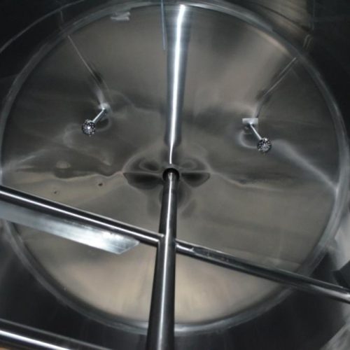 6,000 Gallon APV Crepaco S/S Vertical Ammonia Jacketed Agitated Silo with S/S Alcove