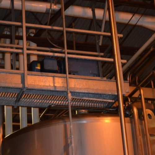 6,000 Gallon DCI S/S Vertical Agitated Ammonia Jacketed Tank