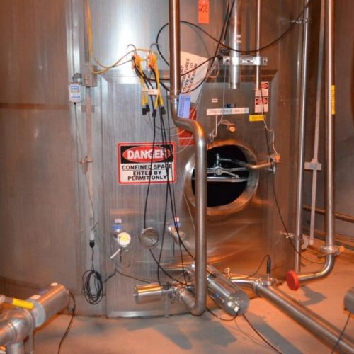 6,000 Gallon DCI S/S Vertical Agitated Ammonia Jacketed Tank