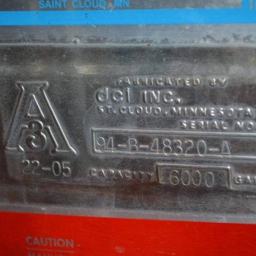 6,000 Gallon DCI S/S Vertical Agitated Ammonia Jacketed Tank