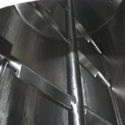 6,000 Gallon DCI S/S Vertical Agitated Ammonia Jacketed Tank
