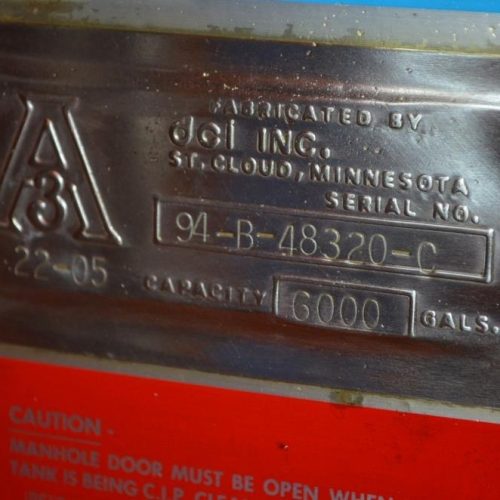 6,000 Gallon DCI S/S Vertical Agitated Ammonia Jacketed Tank