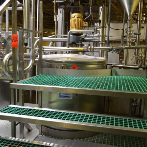 500 Gallon Crepaco S/S Vertical Single Wall Tank with High Shear Agitator