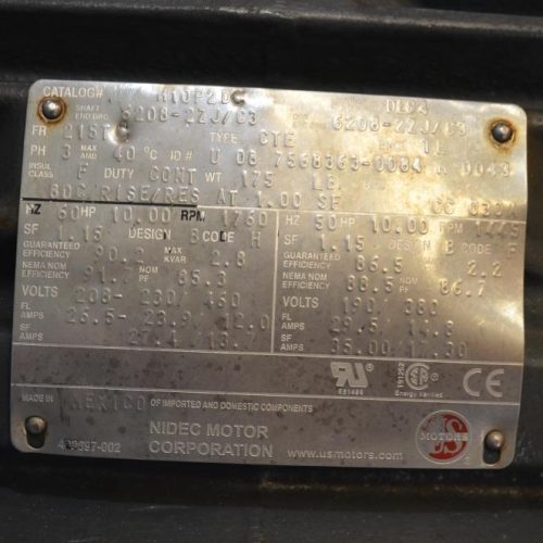 Wright Model 1300TRA20 10 HP S/S Positive Displacement Pump