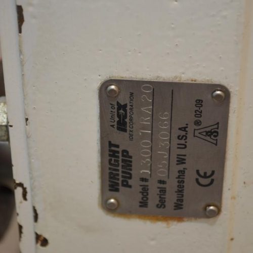 Wright Model 1300TRA20 10 HP S/S Positive Displacement Pump