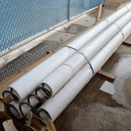 Spiroflow 6 in Dia x 196 in L Flexible 7.5 HP C/S Poly Screw Conveyor