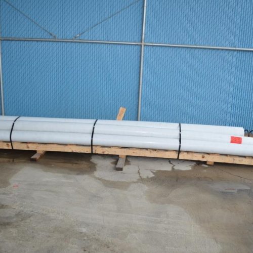 Spiroflow 6 in Dia x 196 in L Flexible 7.5 HP C/S Poly Screw Conveyor