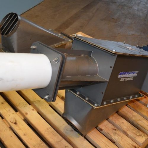 Spiroflow 6 in Dia x 196 in L Flexible 7.5 HP C/S Poly Screw Conveyor