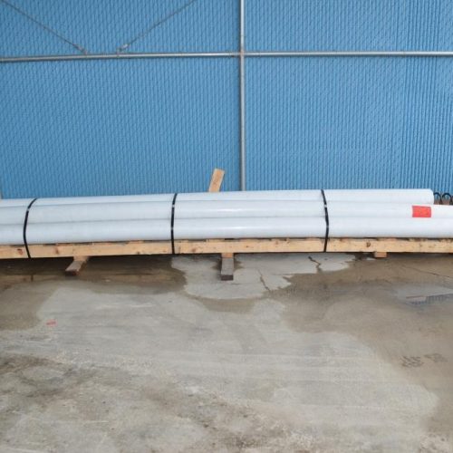 Spiroflow 6 in Dia x 196 in L Flexible 7.5 HP C/S Poly Screw Conveyor