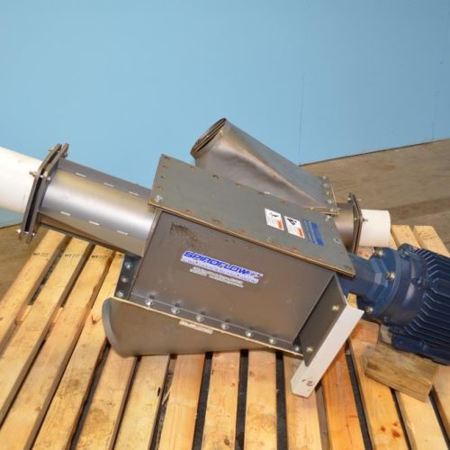 Spiroflow 6 in Dia x 196 in L Flexible 7.5 HP C/S Poly Screw Conveyor