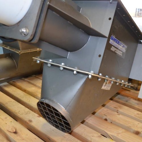 Spiroflow 6 in Dia x 196 in L Flexible 7.5 HP C/S Poly Screw Conveyor